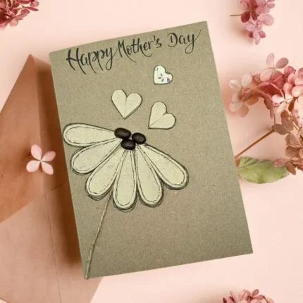 Best Grateful Card for Special Mum witth three hearts